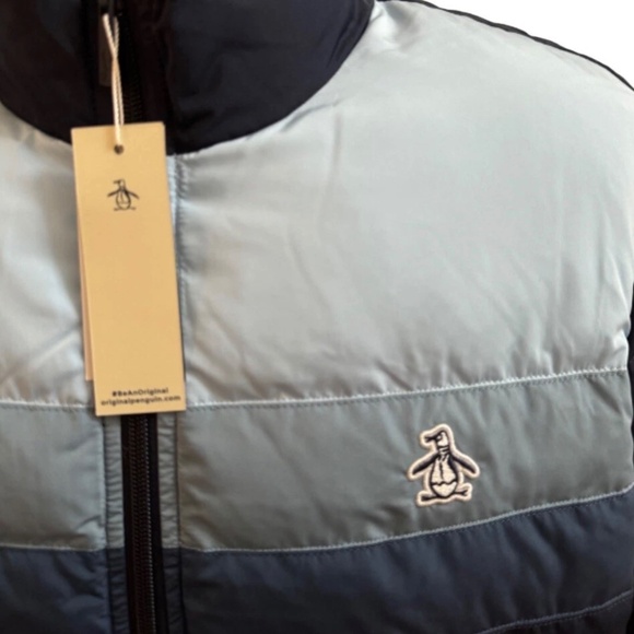 Designer Penguin by Munsingwear Dark Blue Mens Jacket Coat Large L - Picture 4 of 6